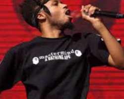 The rapper was featured in the single 